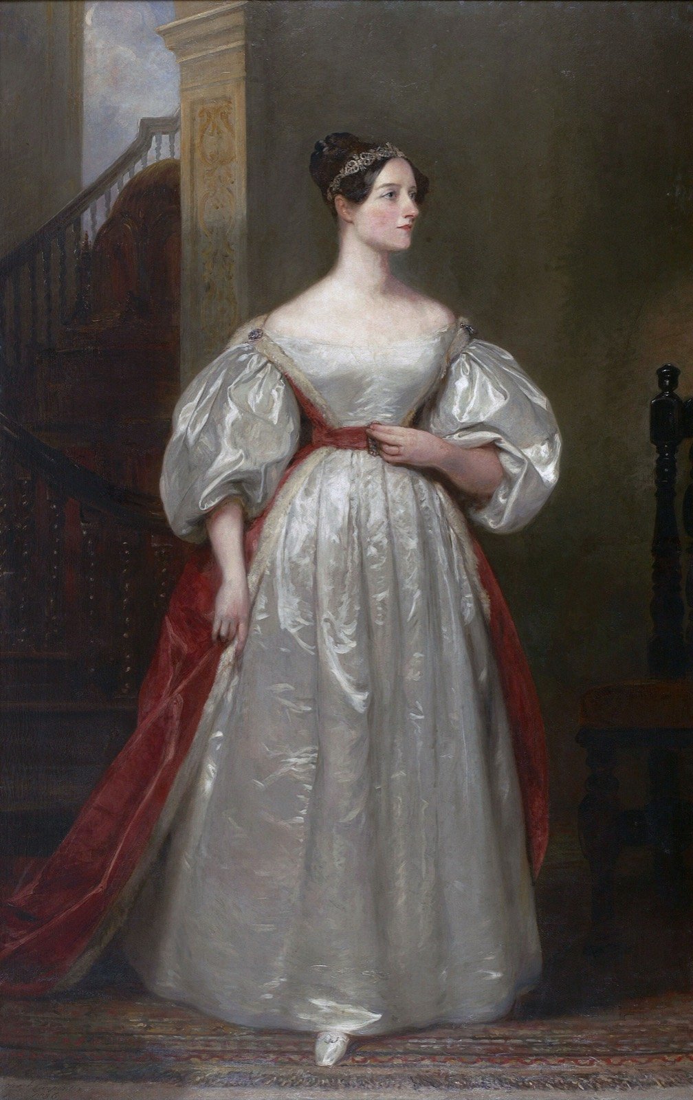 Retrato de Ada Lovelace, pintura de Margaret Carpenter